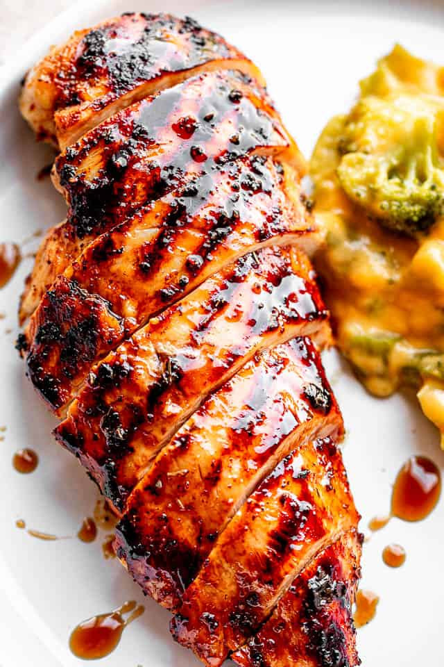 Balsamic Chicken Glaze (CALORIES: 340 PROTEINS: 46.18 Grams FATS: 2.48 Grams)