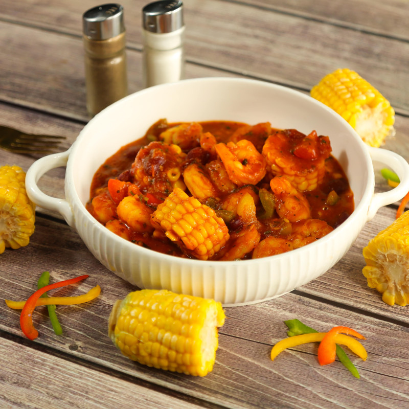 Shrimp Dampa (CALORIES: 320 PROTEINS: 43 Grams FATS: 8 Grams)