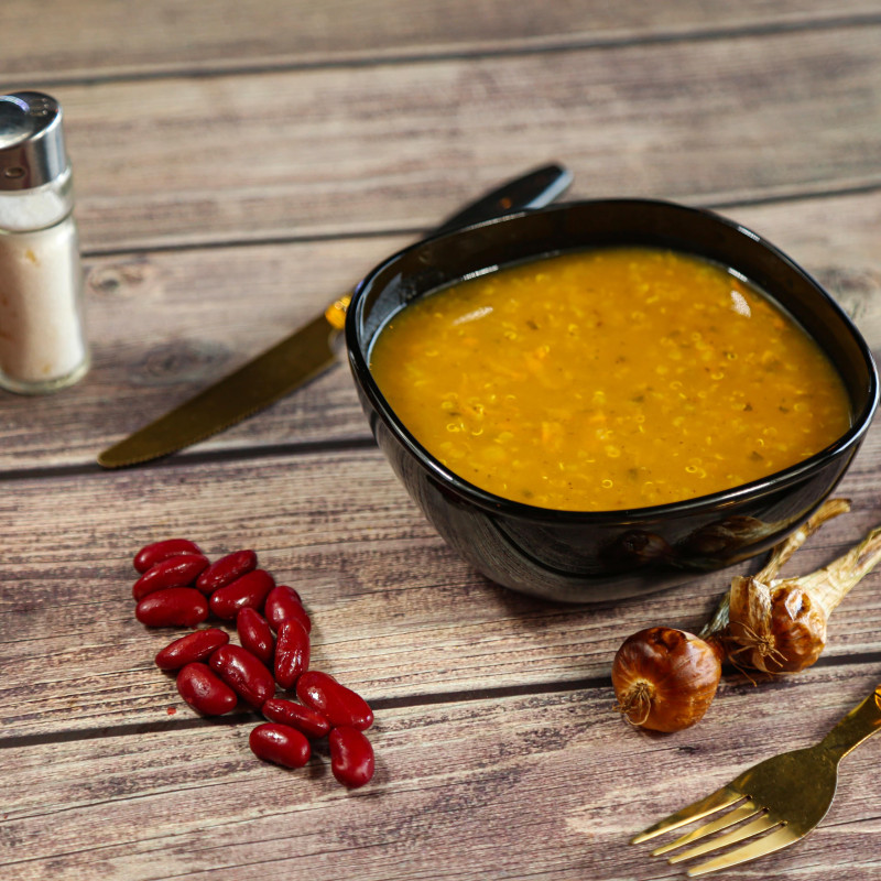 Quinoa soup (CALORIES: 330 PROTEINS: 23 Grams FATS: 5.7 Grams)