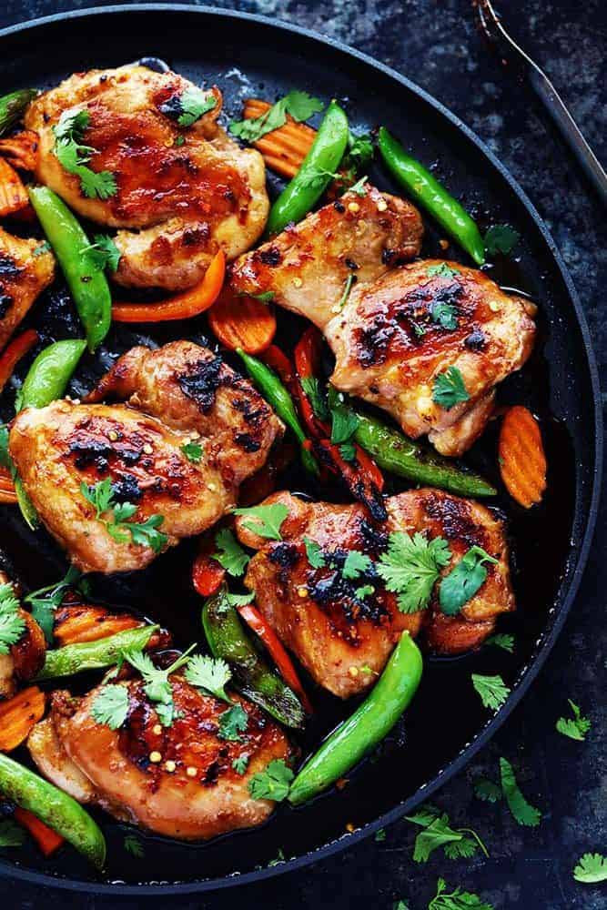 Thai BBQ Chicken (CALORIES: 330 PROTEINS: 52.5 Grams FATS: 2 Grams)