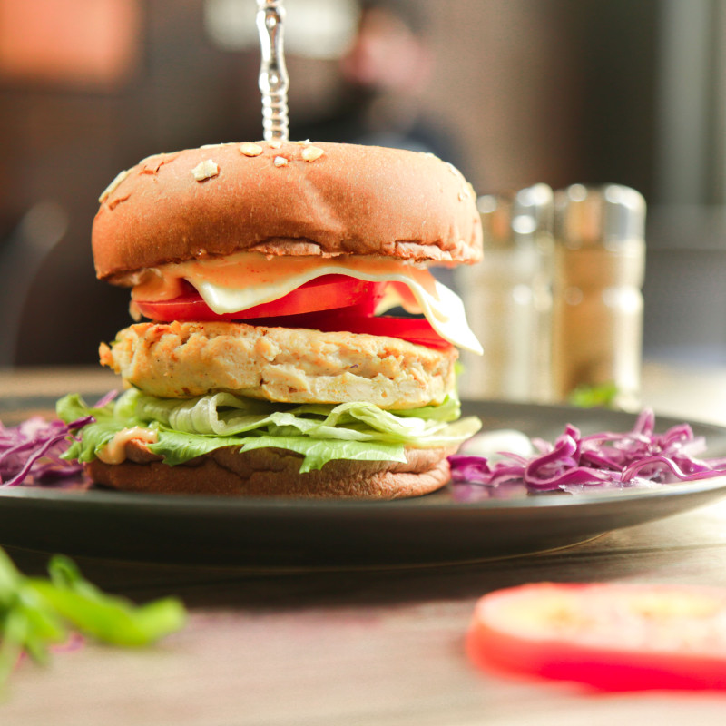 Mc Chicken Burger (CALORIES: 415 PROTEINS: 52.5 Grams FATS: 20 Grams)